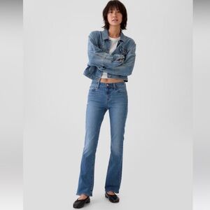 Gap Jeans Womens 27 4 Mid Rise Baby Boot Stretch New